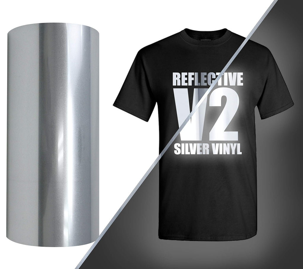 Silver Reflective HTV Vinyl 50cm x 100cm