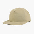 5 Panel Nylon Unstructured Snapback Beige