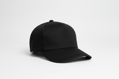 CRJ Classic Unisex 5-Panel Flat Cap Black