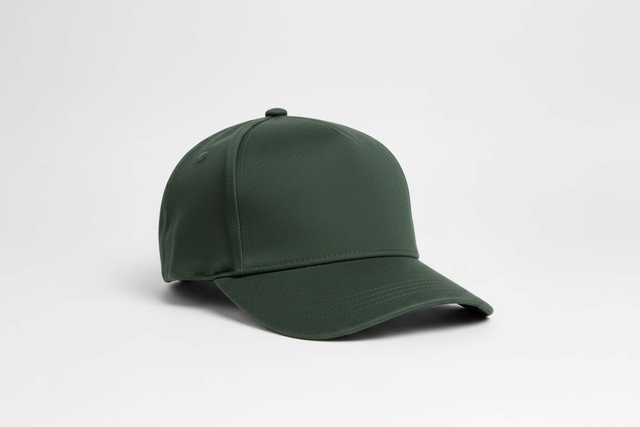 CRJ Classic Unisex 5-Panel Flat Cap Green