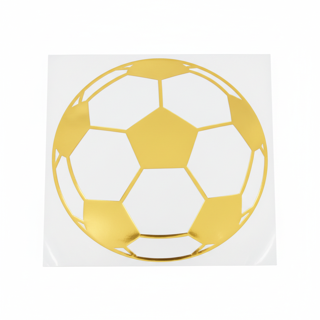 Gold HTV Soccer Ball